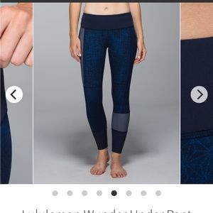 VINTAGE Lululemon Wunder Under Pant Full-On Luon (Sashiko), excellent condition